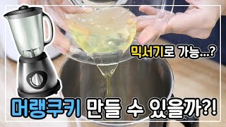 믹서기로 머랭쿠키를 만들 수 있을까? 궁금해서 직접 해 봄!│순백설탕