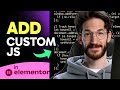 How to ADD CUSTOM JS in Elementor (Step by Step)