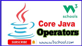 operators w3school ||java basic w3school