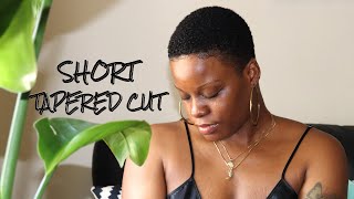 DIY Super Short Tapered Cut Tutorial On 4C Hair