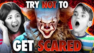 Kids Try Not To Get Scared Challenge (Scary Tik Toks, It Chapter 2, The Conjurin