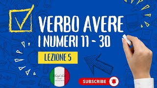 تعلم اللغة الإيطالية |الدرس الخامس |Lezione5 |verbo Avere