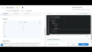 Zero String Chocolates CodeChef solution || Starter 76 codechef contest