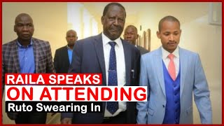 Raila Issues statement On Attending Ruto's  inauguration set tomorrow| news 54
