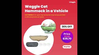 Waggle Cat Hammock in a Vehicle