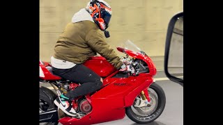 DUCATI 749R Termignoni racing full exhaust sound.56φ full exhaust custom.