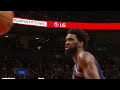 joel embiid almost breaks hand after ends pascall siakam life by craziest dunk