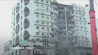 Buildings collapse after Turkey earthquake