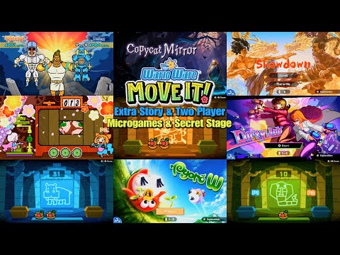 Warioware Move it! – All Complete Microgames Extra Story & Secret Stages Two Player – Switch