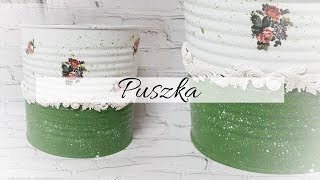 #185 #decoupage #can #puszka #mold #декупаж #tutorial #diy #recycling