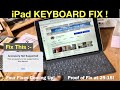How to Fix the iPad Pro keyboard - 4 fixes! Working Proof!