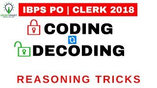 Coding Decoding Reasoning tricks for IBPS PO PRE | CLERK PRE 2018 Exam