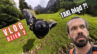 Vlog WINGSUIT - Szwajcaria - DZIEŃ 2 - NAJLEPSZE SKOKI I BLĄD