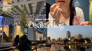 Osaka vlog 🐙 ☕️ 🦆 enjoy first day, gyukatsu motomura, sushi, dotonbori, rikuro's cheesecake, chill