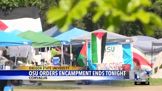 OSU orders encampment to end tonight