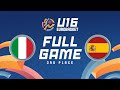 3rd Place | Italy v Spain | Full Basketball Game | FIBA U16 Women's EuroBasket 2024