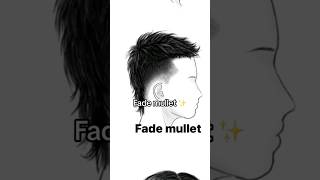 Fade mullet hair 2023#hairstyled #hairstyle #hairstyles #haircut #lowfade #shorts