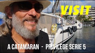 Walkthrough of our 50 foot Catamaran Privilège Serie 5  - MANA -