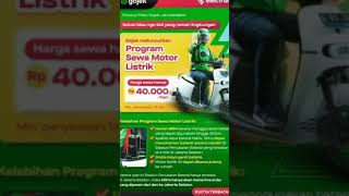 mantap program sewa motor listrik dari gojek#shorts