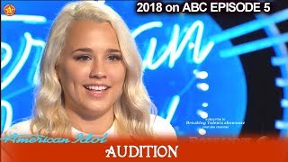 Gabby Barrett big Carrie Underwood fan sings Church Song Audition American Idol 2018 Episode 6