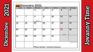 Calendario - Diciembre 2021