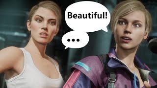 Mortal Kombat 11 - Cassie Cage Reacts to Her Parents' Old Looks