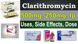 clarithromycin 500 mg, 250 mg, tablet uses in hindi - klaricid, clarigard 500, uses, side effects