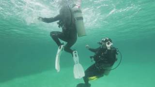 Rescue Exercise 2, Panicked Diver, making contact using the underwater approach