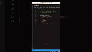 How to create and display array data in PHP #coding #php #tutorial #code #onepiece