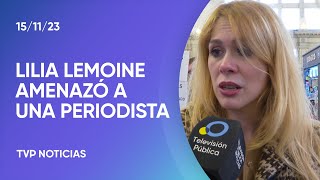 Lilia Lemoine amenazó a una periodista de la Televisión Pública