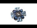 AliKhan 'Maltese Cross' Faceted Bead Brooch