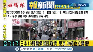 #iNEWS最新 日本16縣市醫療體系瀕臨\