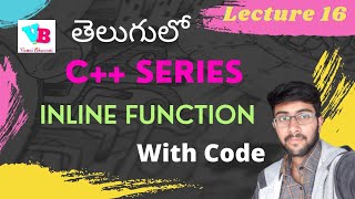 Inline functions in telugu | cpp in telugu | c++ in telugu | Vamsi Bhavani