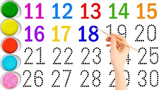 Numbers Counting 11 to 30 - Write \u0026 Read Numbers for Kids - Learning Numbers for Beginners