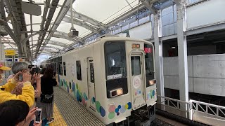 【一番電車！】【とうきょうスカイツリータウン10th記念！臨時列車！】スカイツリートレイン634型。東武スカイツリーライン　とうきょうスカイツリー駅〜浅草。前面展望