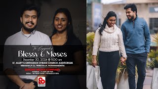 Blessy \u0026 Moses | Engagement Day Live Telecast | 30.12.2024 | #brionsmedia