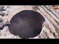 mysterious sinkhole opens up in chile leaves investigators puzzled as it s still growing watch