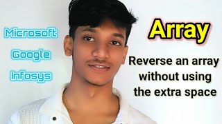 Problem 2 : Array C++ Dsa Reverse an array without using the extra space. #array #programming