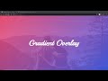 How to add CSS Gradient Color Overlay on an Image background -