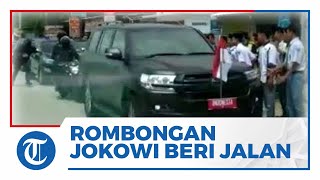 Viral Video Detik-detik Rombongan Presiden Jokowi Beri Jalan Ambulans yang Melintas di Grobogan