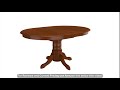 a pedestal oval dining table 42