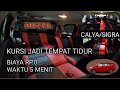 Cara membuat tempat tidur pada mobil/cara melipat kursi menjadi tempat tidur