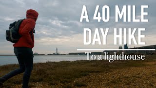 SOLO DAY HIKING 40 MILES [64km] TO HURST LIGHTHOUSE