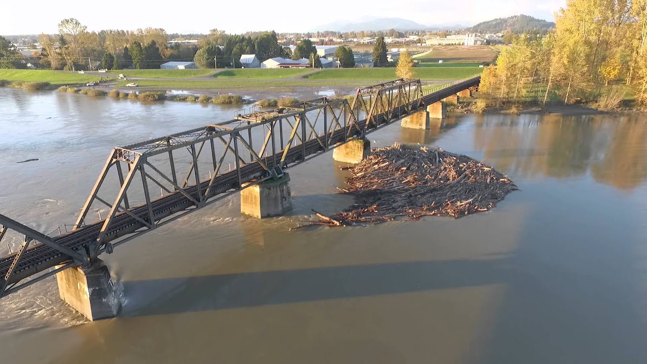 Skagit River Log Jam - YouTube