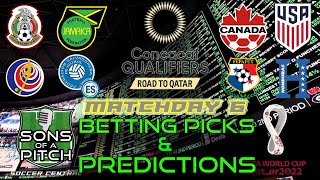 Betting Picks and Predictions CONCACAF World Cup Qualifying 2022  | Matchday 6