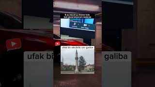 Caminin ufak bir eksikliği  var