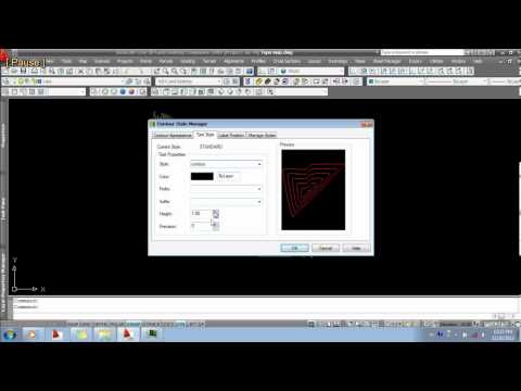 AutoCAD Land Desktop 10 Changing text height of contour label AutoCAD Land Desktop 10 Changing text height of contour label