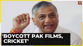 Massive Statement By Union Minister Vk Singh Over Anantnag Encounter: Boycott Pak Films, Cricket