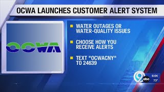 OCWA launches new customer alert system