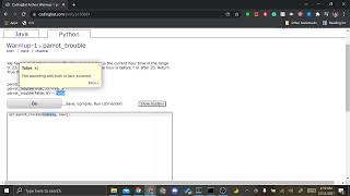 Coding Bat Problem 5 Parrot Trouble